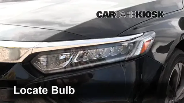 2019 Honda Accord Sport 2.0L 4 Cyl. Turbo Éclairage Feux de croisement (remplacer l'ampoule)